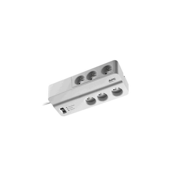 Bloc parafoudre APC Essential SurgeArrest 6 prises France 230V avec 2 ports de chargement USB