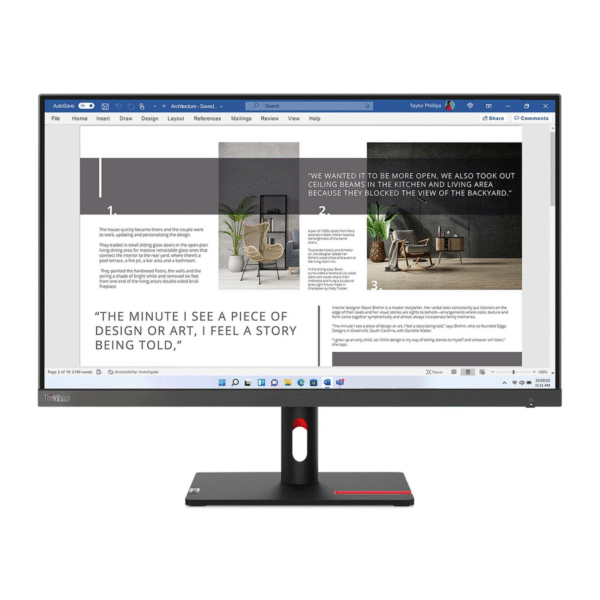 Écran 27" Full HD Lenovo ThinkVision S27i-30 (63DFKAT4EU)